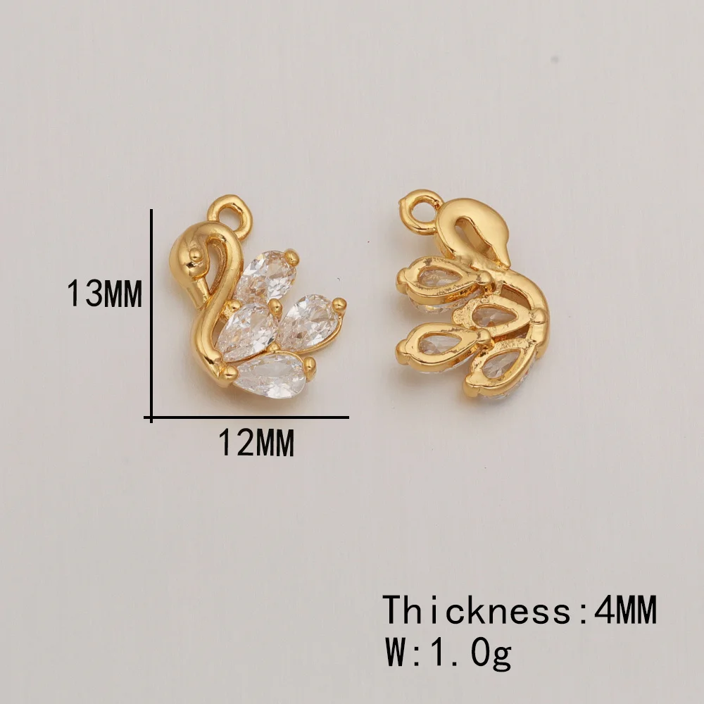 Cordial design 50 peças acessórios de joias/amuletos de cobre para colar/arco de coelho formato de elefante/feito à mão/pingente cz diy # 193708