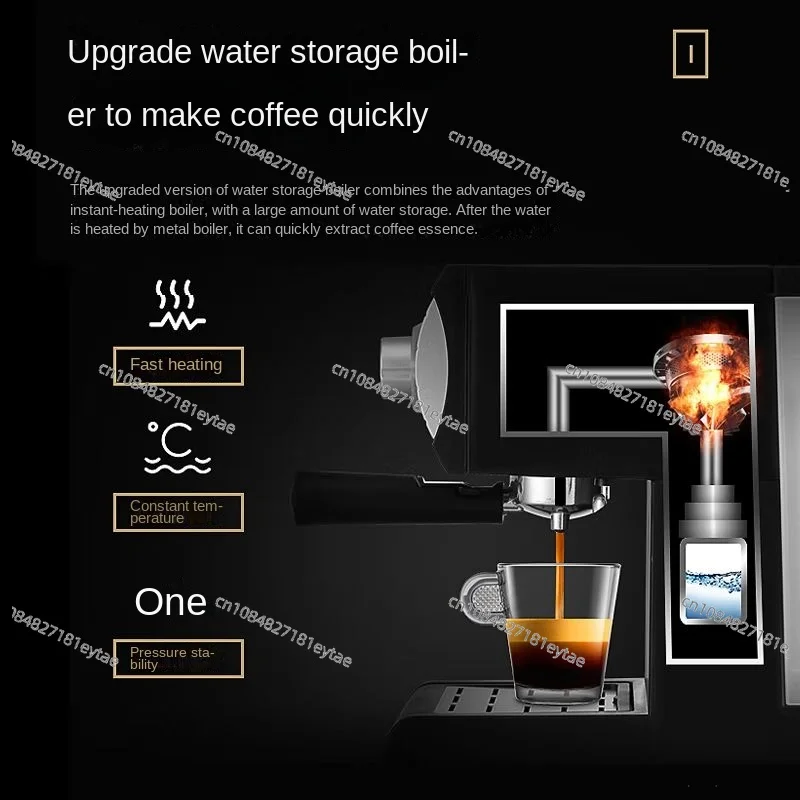 Donlim Italian Semi-automatic Coffee Machine Home Commercial Professional 20bar Concentrated Steam Milk Froth Coffee Machine