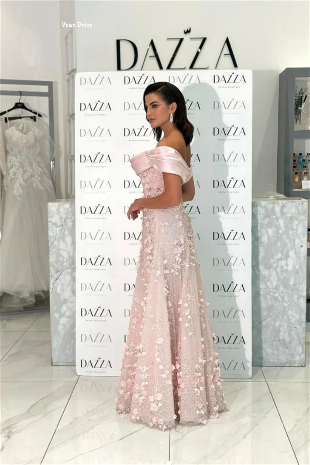 Vows Custom Made Dresses Luxurious Party Dresses Luxury Evening Dress 2025 Line A Candle Applique Ball Gown Dress Elegant Gowns