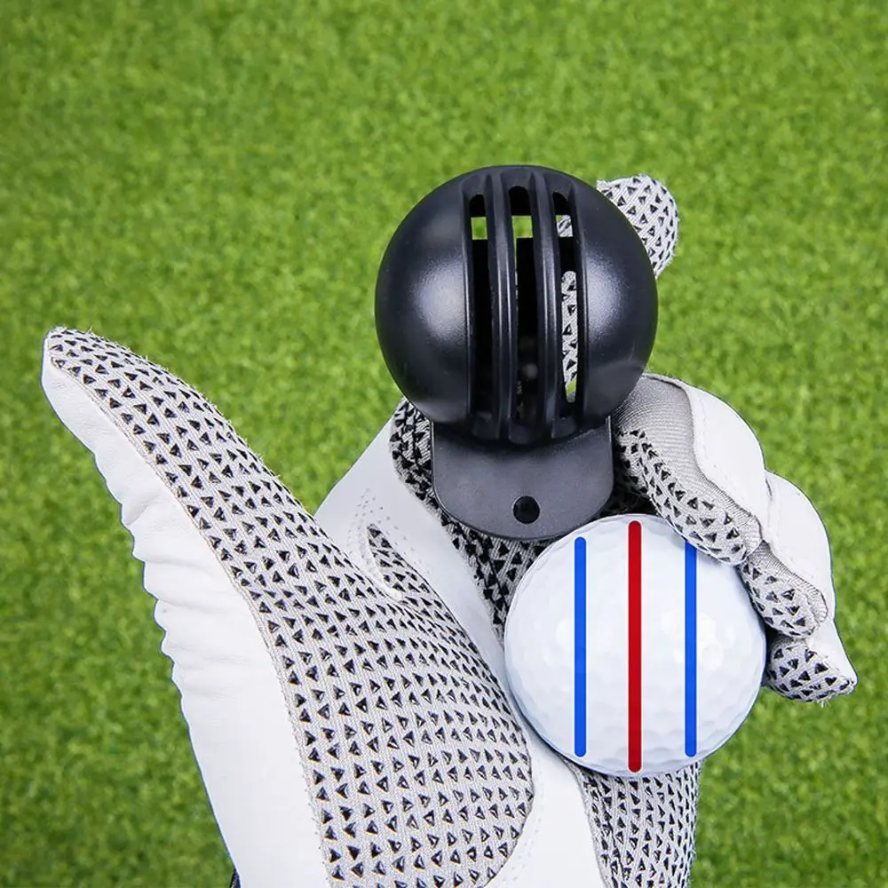 1 Set With 2 Pens Golfs Ball Line Marker Double-sided Marking Portable Golf Scribe Template Alignment Golf Ball Marker Pen