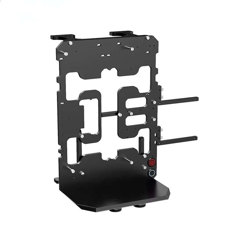 Water Cooling PC Gamer Cabinet Case Open Type Full CNC Aluminum Desktops Horizontal/Vertical ATX Body Frame KFJX-V1
