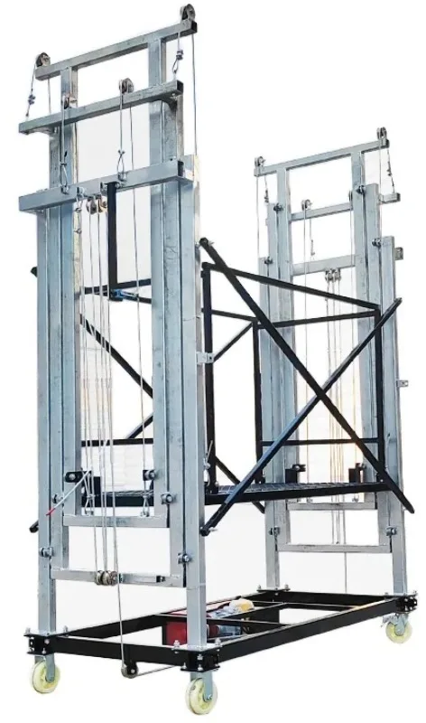 Customized 6m scaffold electric lift, foldable electric scaffold lift. For detailed information, please consult customer service