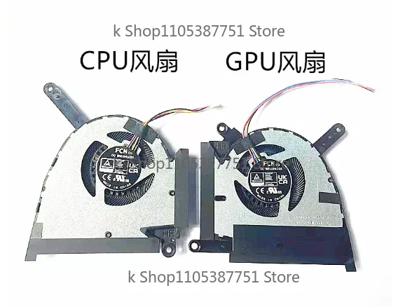 New For Asus TUF Dash F15 FX517ZM FX517ZR Laptop CPU & GPU Cooling Fan   DC12V