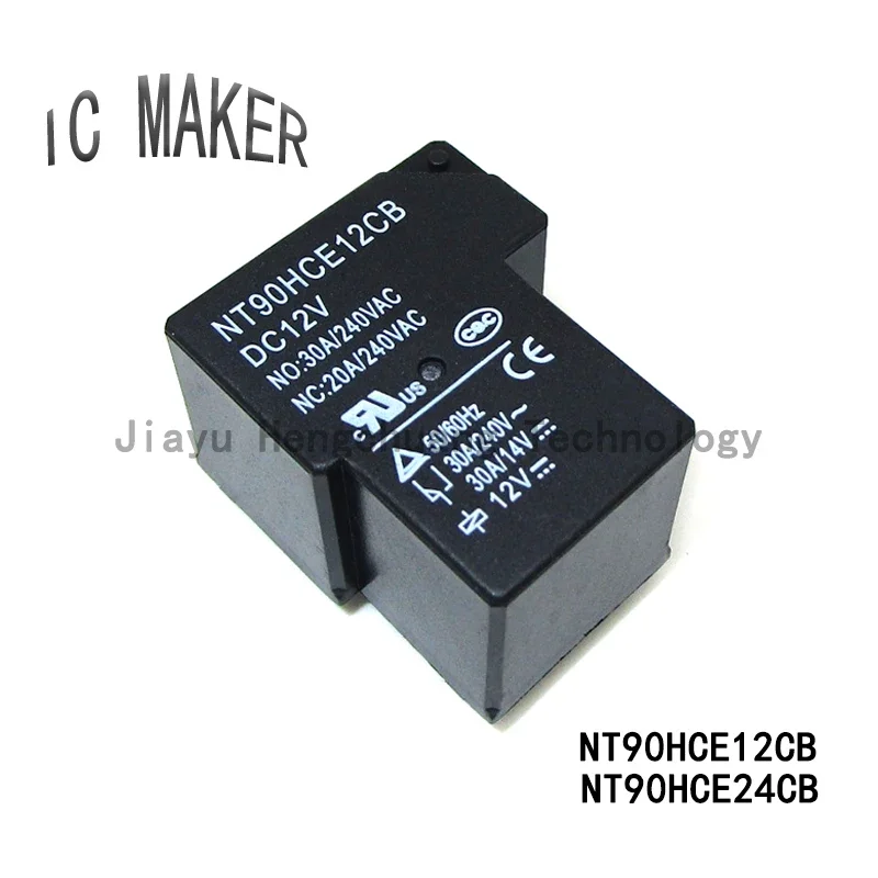 1PCS  Lot original NT90HCE12CB 12VDC NT90HCE24CB 30A DC24V 6Pin air conditioning power relay