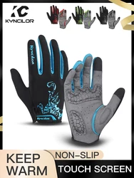 Cycling Gloves Men Sports Bicycle Gloves Touchscreen Shockproof Cycling Gloves Anti Slip Bike Gloves