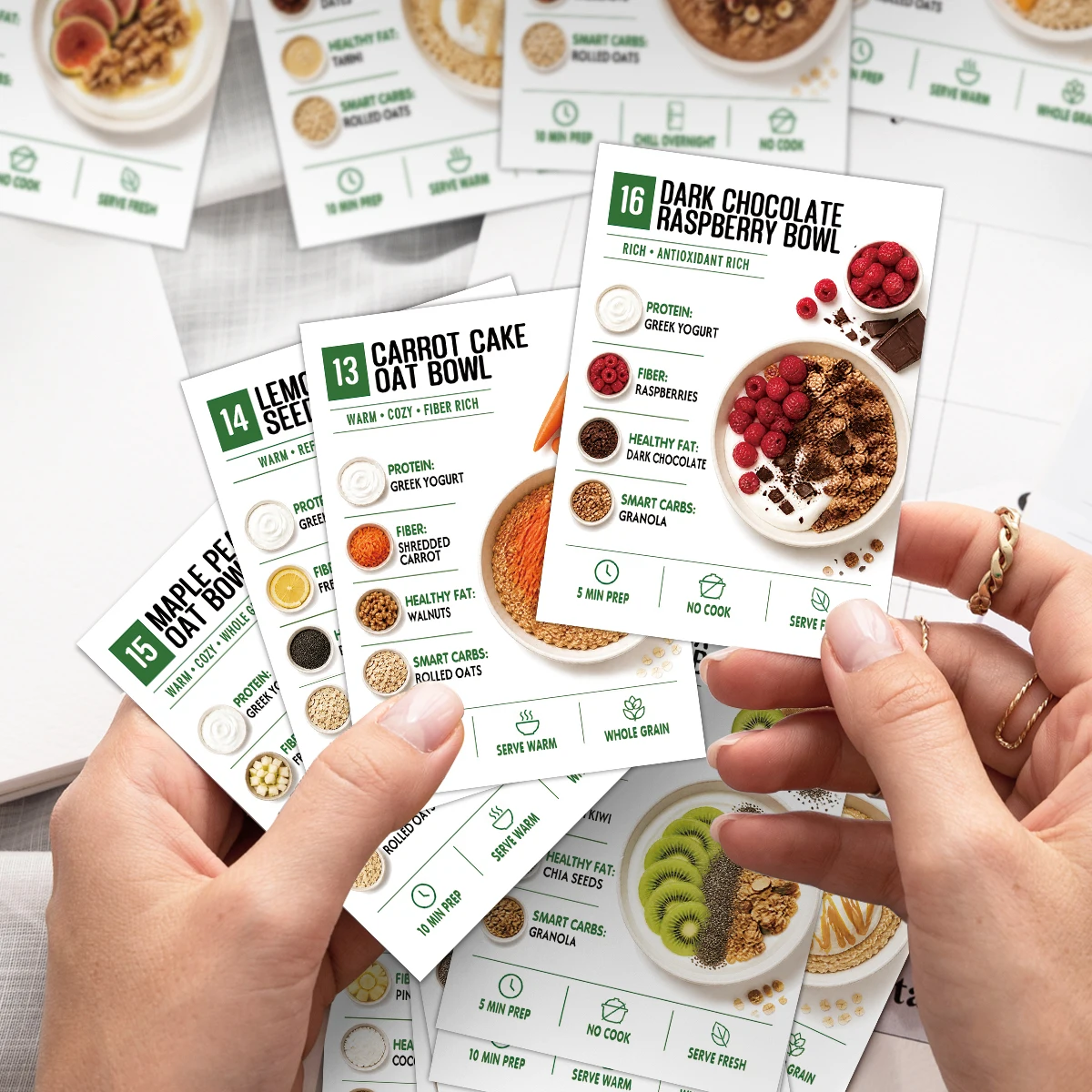 21 بطاقة وصفات للشوفان والزباد - مراجعة The Nutrition Fitness وسعره
