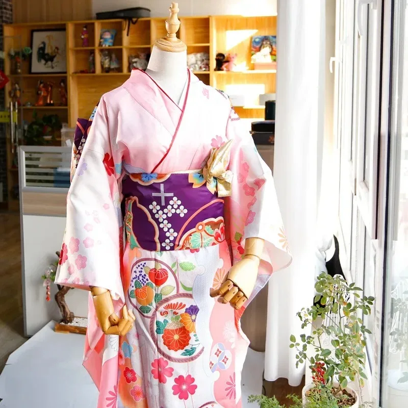 ผู้หญิงชุดกิโมโน Obi เข็มขัด Big Bow Tie Knot อย่างเป็นทางการ Yukata Girdle Creative Obi ชุดเข็มขัดคอสเพลย์อุปกรณ์เสริม