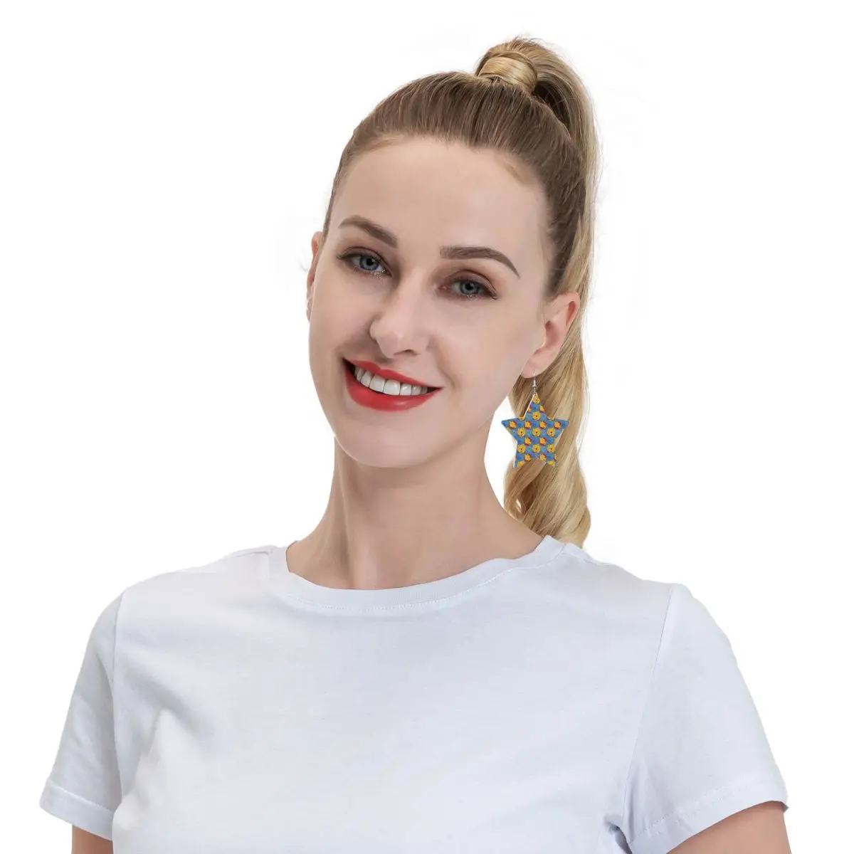 Custom Winnie The Pooh PVC Leather Earrings Dangle Earrings Jewelry For Women For Wife Mother Gift view 6