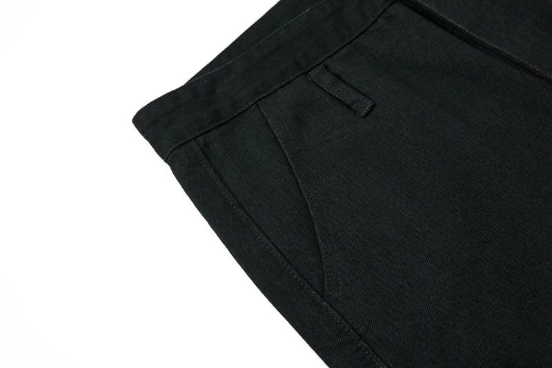Herren Punk Hip Hop Lace Up Jeans Ausgestellte Motorrad Streetwear Y2k Big Belt Schwarz Cargo Bootcut Jeans Relaxed Fit Flare Hosen – Detail 15