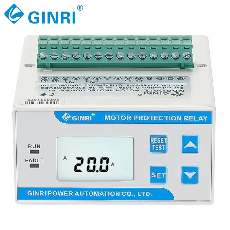 진리 MDB-301Z 통합형 AC220V, AC380V 지능형 과전류 저전류 모터 보호 릴레이
