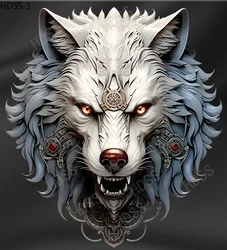 HDSS-Personalized Wolf Totem Vinyl Stickers, Car Stickers, Motorcycle Accessories, Helmets, Laptops, Decorative Stickers, PVC