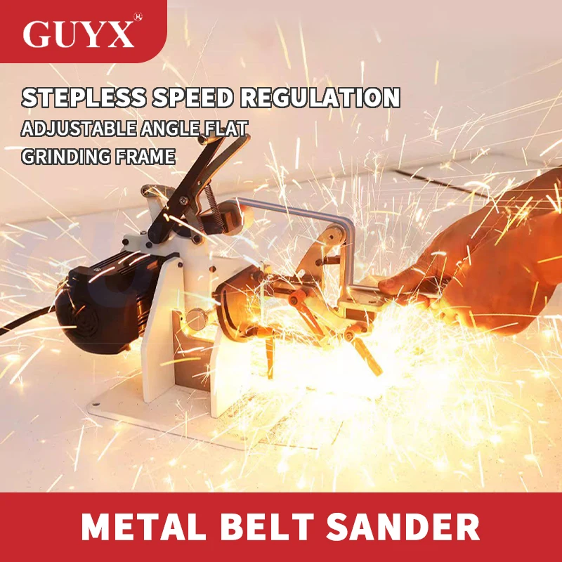 Brushless Servo Motor Speed Control Belt Sander Quick Release Polishing Platform Metal Non-Metal Grinding Polishing Sander Machi