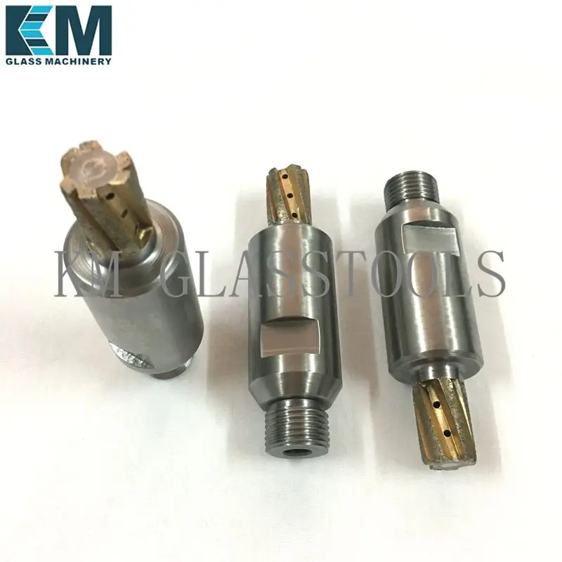 KM Brand Milling cutter (CNC Tools) for Glass Milling Machine.Total length 105mm.D8-SS4,Customized products.