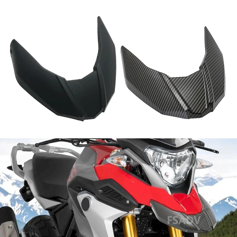 Para BMW G310GS motocicleta carenado de pico carbono Winglets guardabarros delantero cubierta rueda extensión pico G