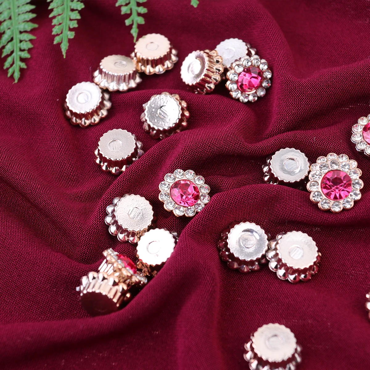 

50pcs Pearl Flower Disc Accessories Abs Flat Back Embellishments Diy Decor For Hairbands Bags Gifts White Rhinestone Craft