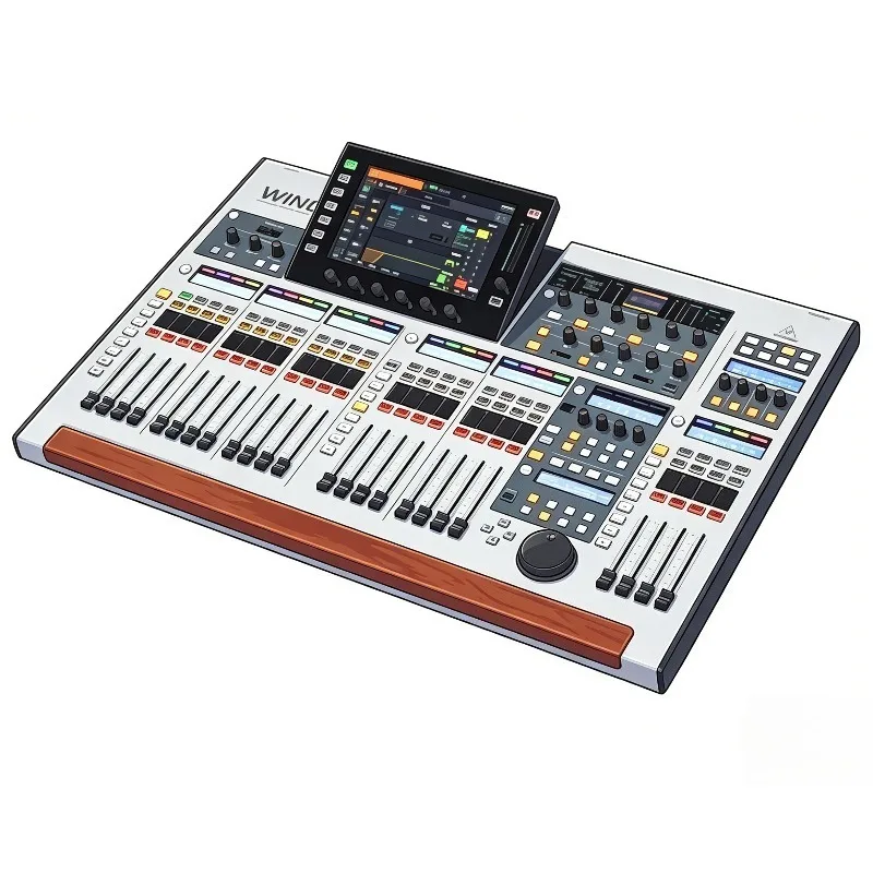 Behringer WING Features A48-channel/28-bus Architecture, Equipped with Midas PRO Preamplifier,40-bit Audio Processing Engine.