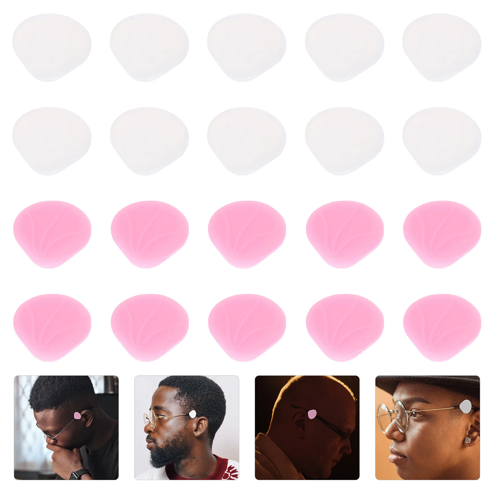 10Pairs Non-Slip Glasses Leg Covers Silicone Eyeglass Retainers Anti-Slip Ear Grips for Running Cycling Climbing Glasses