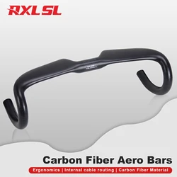 No logo Carbon Road Bike Handlebar 31.8mm Bike Handle Bar 400/420/440mm glossy/matte Carbon Fiber Bent bar