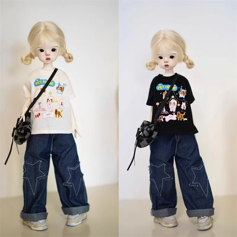 New Arrival BJD Doll Clothes for 1/4 1/5 1/6 MSD MDD YOSD Doll T-shirt Pants Skirt Doll Clothing Accessories (Excluding Dolls)