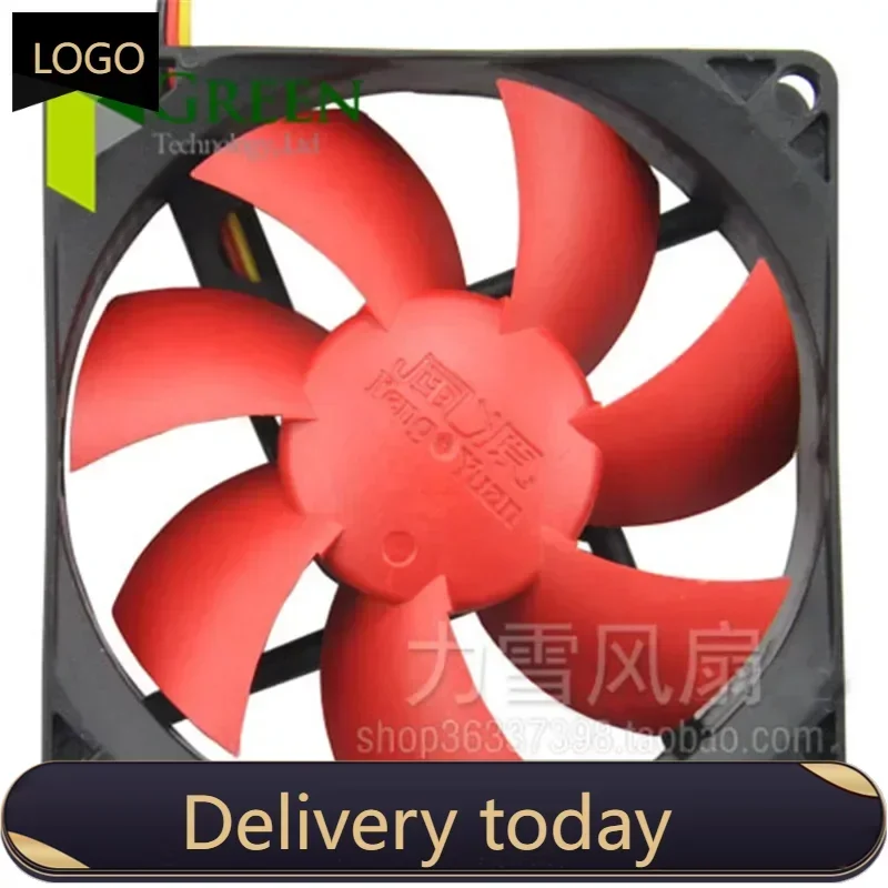 5PCS New  DC12V Silent 80MM  8025 80*80*25MM 8*8*2.5CM  chassis fan  Hydro bearing Computer case fan 3pin and 4D