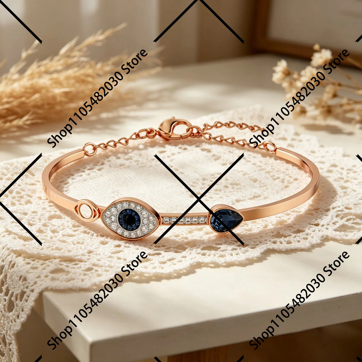 

Snowflake Charm Adjustable Bracelet Winter Star Drop Bangle