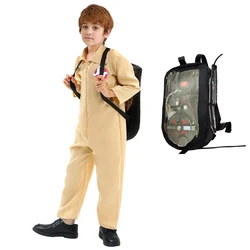Kids Adults Ghostbusters Costume Jumpsuit Backpack Boys Ghost Catchers Halloween Costume