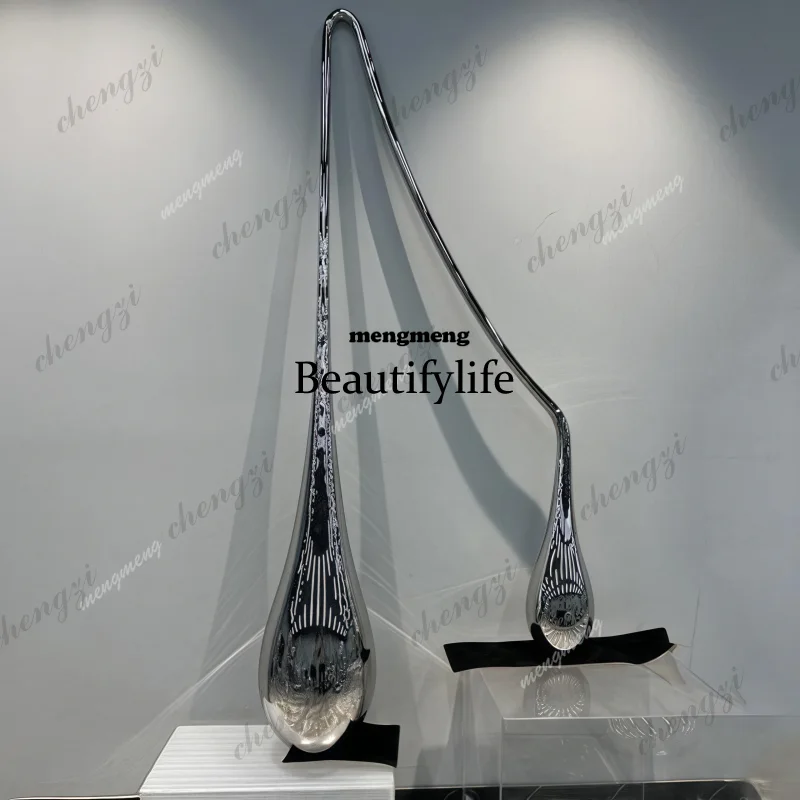 03 Water drop stainless steel for living rooms, offices, corridors, hotels, shops, interior sculptures and art Wall decoration