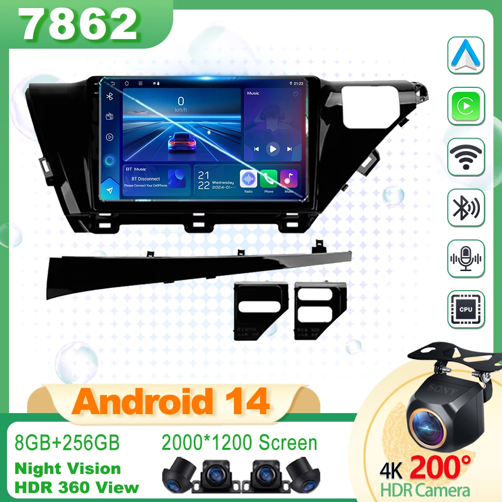 

Android 13 Radio For Toyota Camry 8 XV 70 2017-2020 High-performance CPU Dash Cam Touch Screen Intelligent System Bluetooth Wifi