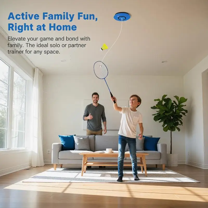 Versatile Badminton Rebounder for Solo Practice with Automatic and Home Use Design