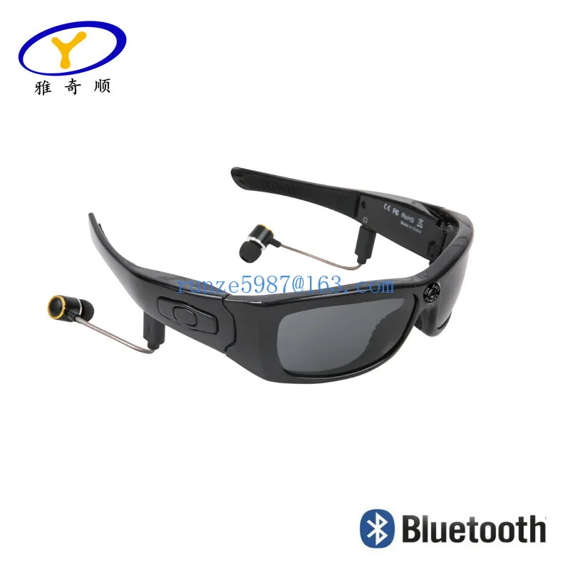 Camera Glasses Stereo Bluetooth Sunglasses Wide Angle 120 Degree 1080P Smart Digital Glasses