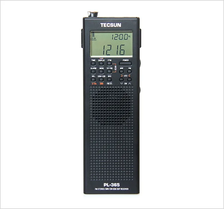 

Black color Original TECSUN PL-365 Portable DSP ETM ATS FM-Stereo MW SW World Band Stereo Radio PL365 Full Band