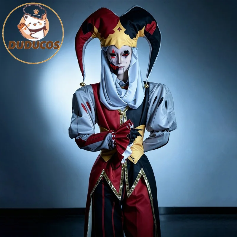 В наличии: Костюм клоуна Джестина из Kingdom of Marionettes для косплея на Хэллоуин
