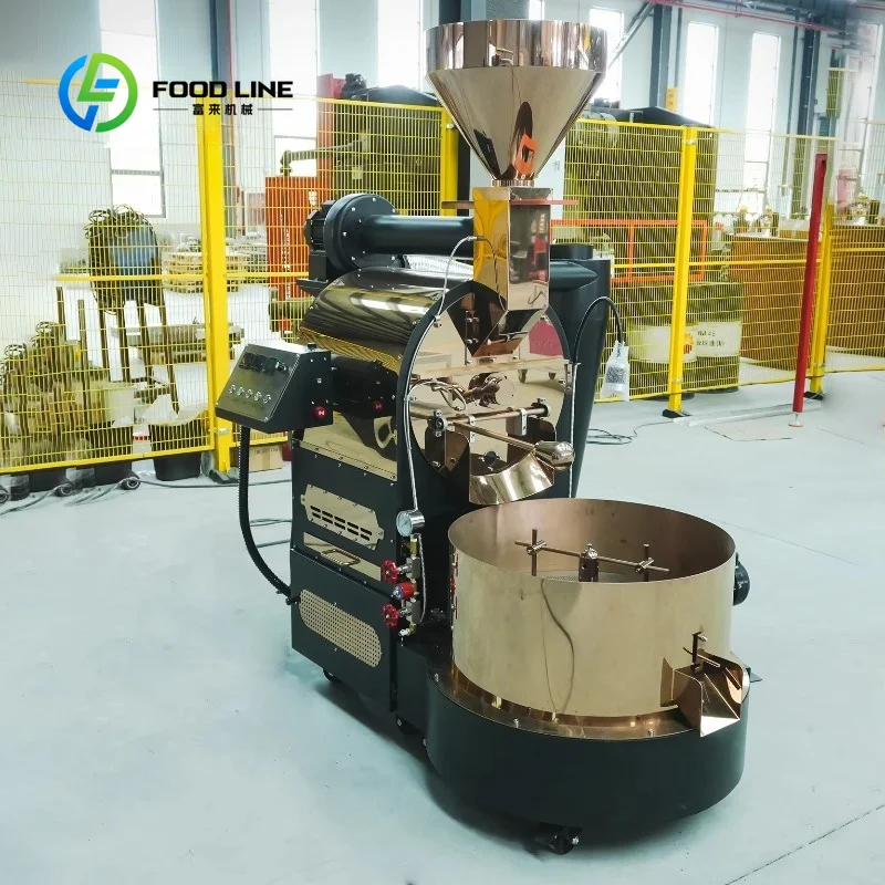 customized coffee roaster drum toaster half hot‑air 15kg stainless steel gas electric machine for industrial coffee roastery