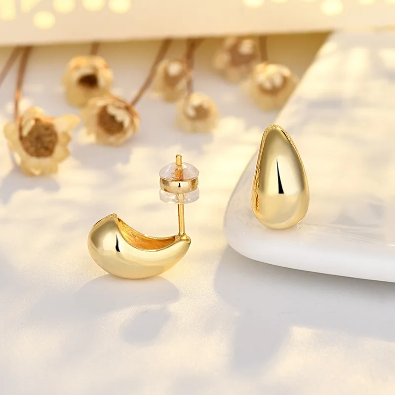 

Teardrop ear studs 925 Silver Ear needle Women's earrings Electroplated gold, electroplated platinum