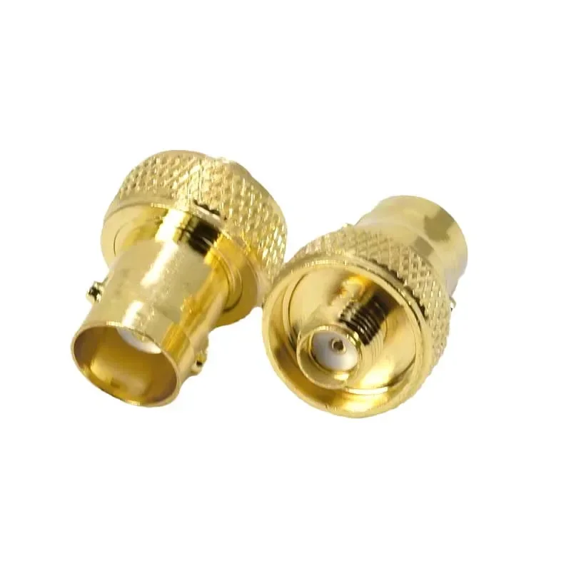 5pcs  BNC/SMA-KK adapter RF connector BNC female to SMA female disc interphone antenna adapter