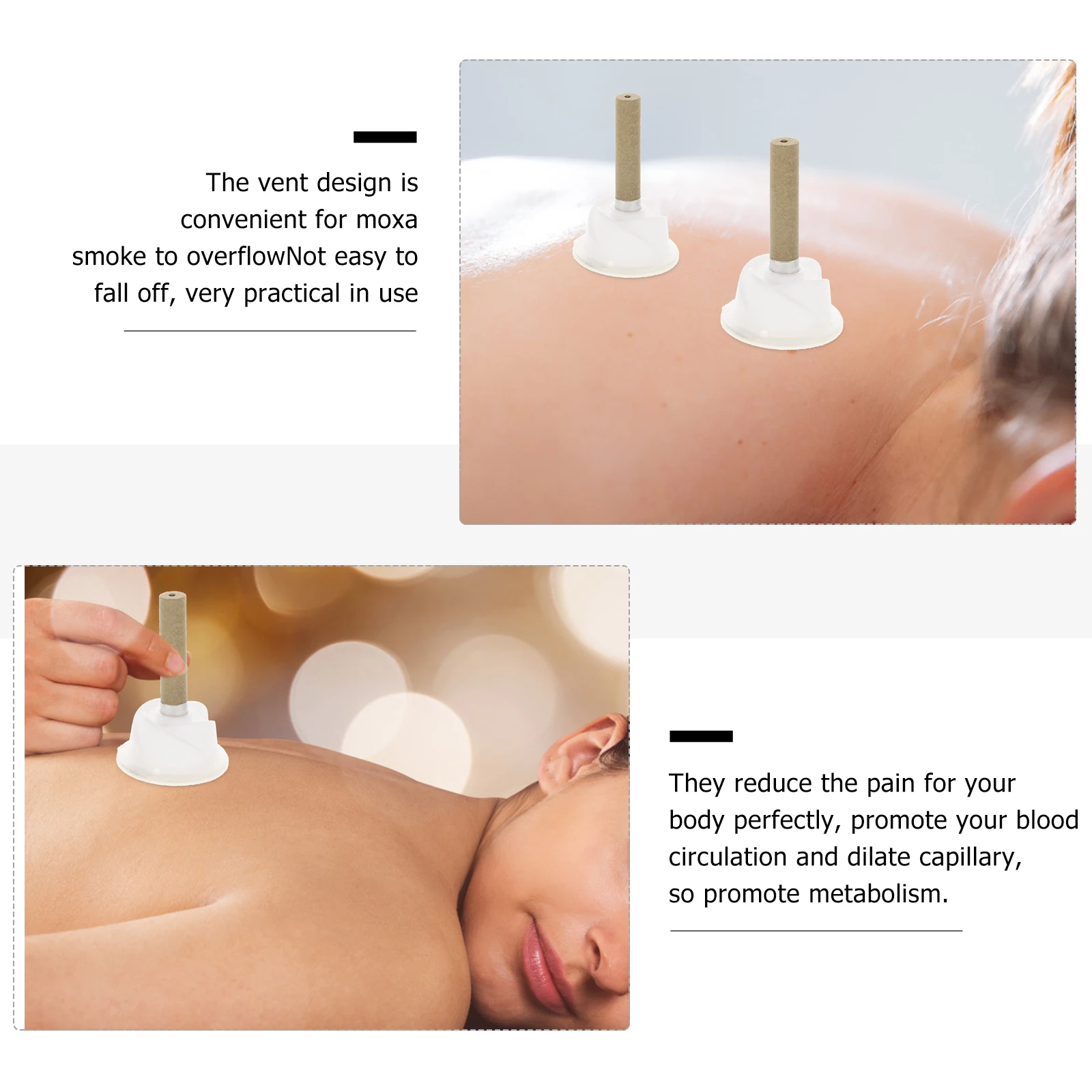 

64pcs Moxibustion Patch Medical Health Body Pain Relief Joint Muscle Relief Portable Durable Vent Design