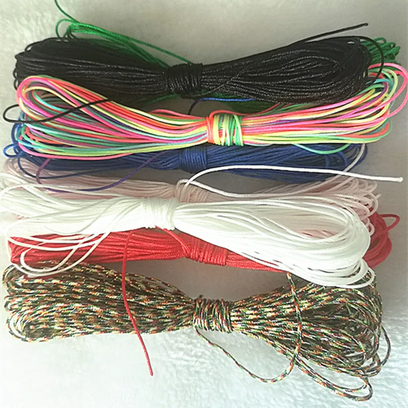 10M/lot 0.8/1.0mm Nylon Cord Thread Chinese Knot Macrame Cord Bracelet Braided String DIY Beading Thread