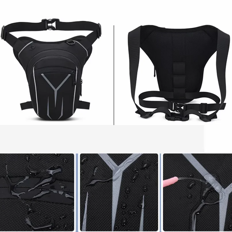 Waterproof Drop Leg Bag Thigh Hip Bum Belt Leg Waist Bags Travel Tour Riding Motorcycle Fanny Pack Men Women Tactical Travel Bag - view 4