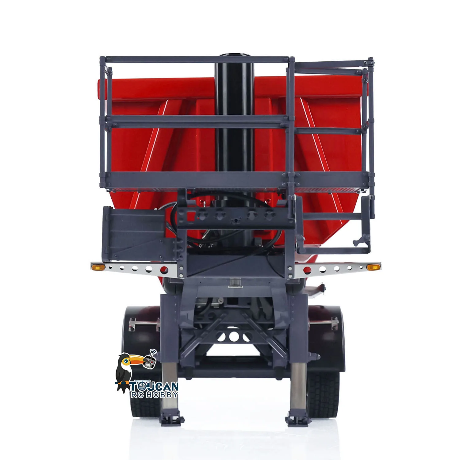 3 Axles Metal Hydraulic RC Dump Trailer for Toys 1/14 Remote Control Tractor Truck RC Dumper Vehicle Cars Model Toys