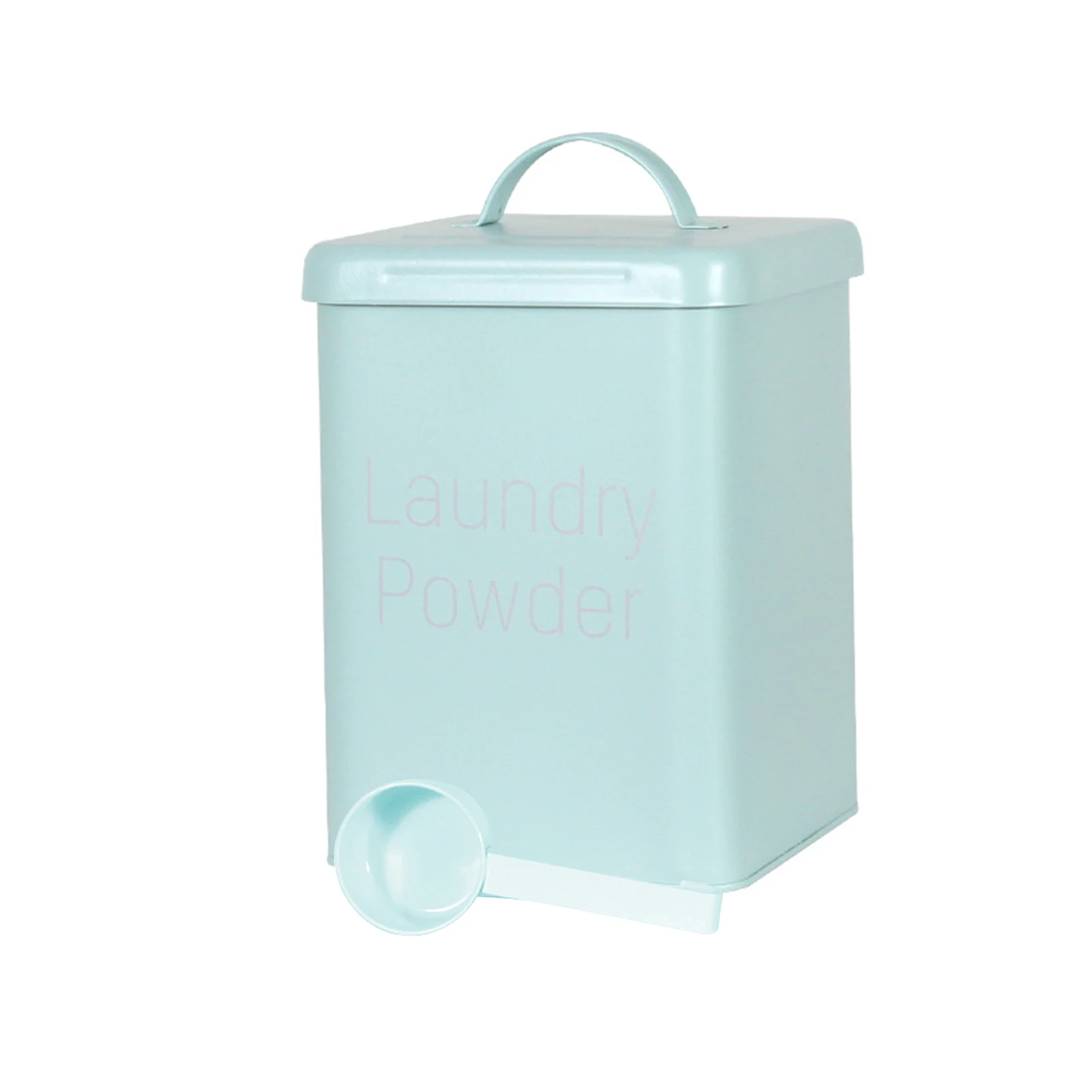 Detergent Home Large Capacity Laundry Powder Waterproof Metal With Scoop Airtight Lid Box Kitchen Bathroom Container Storage Tin