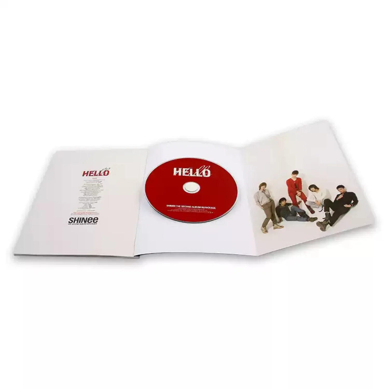 Idol Pop CD Plain White Base Casual Outfit Boy Group Portrait Cover Repackaged Album Collectible Kpop Audio Disc - view 4