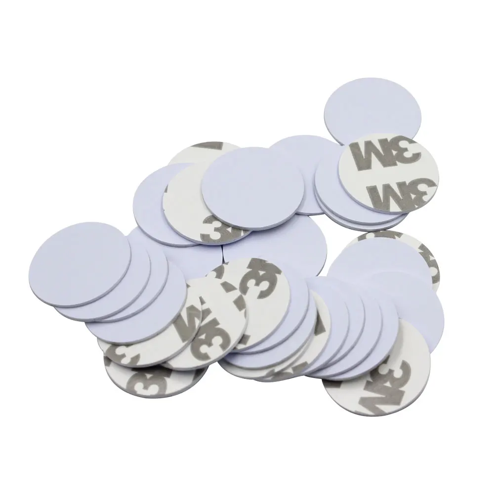 100PCS/Lot Smart Chip TK4100 / M1 Tag 125khz 13.56mhz Coin Card Sticker RFID Key Token 13.56Mhz NFC Badge Customizable Pattern