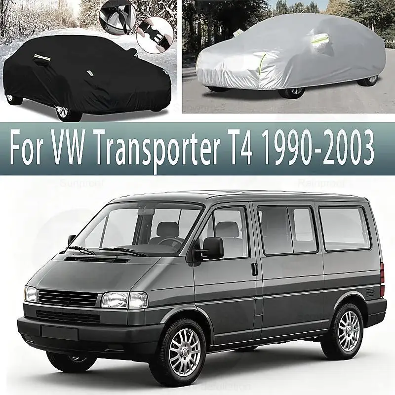 

For VW Transporter T4 Outdoor Protection Full Waterproof Dustproof Exterior Sunshade Snow Cover for 1990 2003 1995 1999 Car Cov