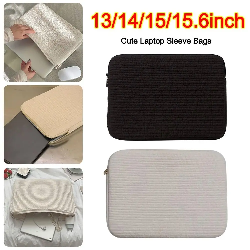 Borse per laptop con chiusura a cerniera Dimensioni multiple Custodia per computer da 13/14/15/15.6 pollici Antiurto per iPad/MacBook/Lenovo//HP/ASUS