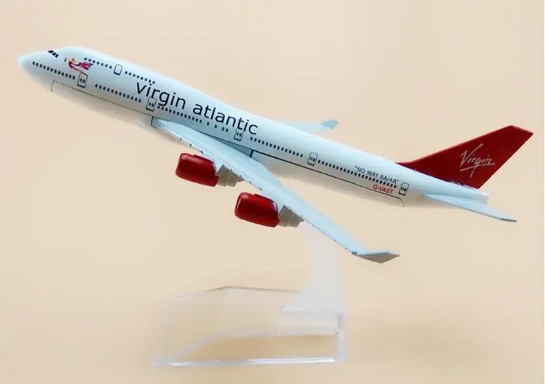 

plane model B747 The British Virgin Atlantic Airways aircraft B747 Metal simulation airplane model for kid toys Christmas gift