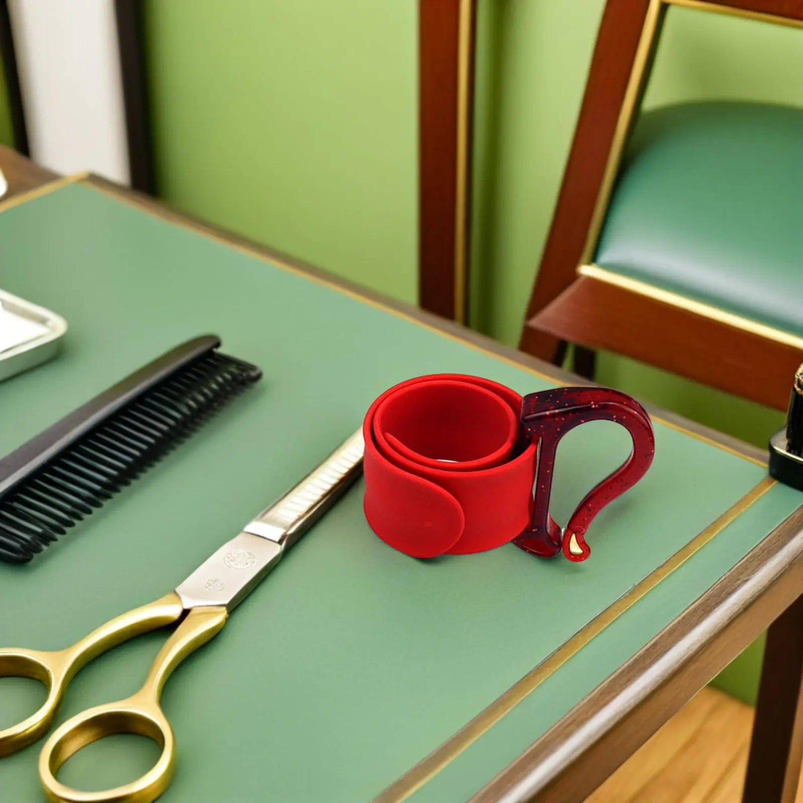 

Salon Hair Tie Organizer Wristband Rubber Band Storage Hairdressing Wrist Belt Multi Functional Tool Updo Hair Tools