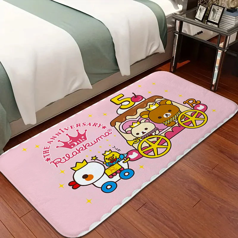 

Washable Non-slip Kitchen Rug A-Rilakkumas Aesthetic Useful Things Home Decorations Carpet Bed Room Floor Carpets Funny Doormat