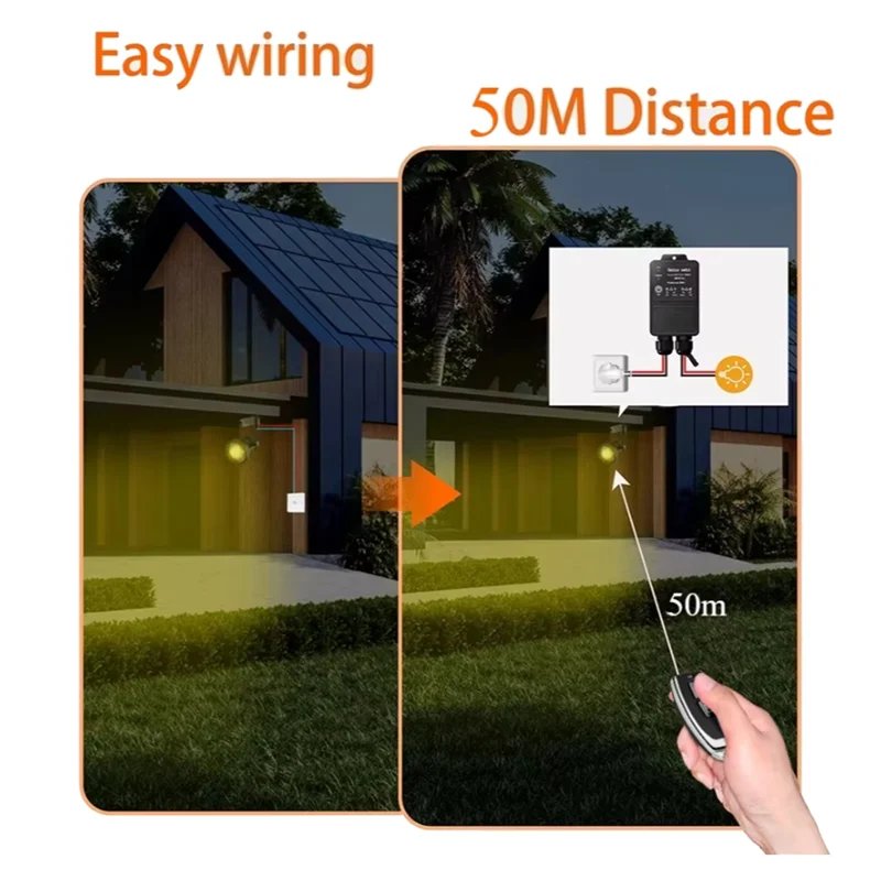 

ABGI-DC8V-80V 30A 433Mhz Wireless Relay Module Remote Control Switch Waterproof For Outdoor Applications For Pump Light Fan