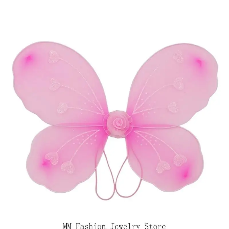 요정 엘프 천사 날개 여자 여자 할로윈 파티 코스프레 의상, 나비 날개 무대 공연 사진 날개 D0UB