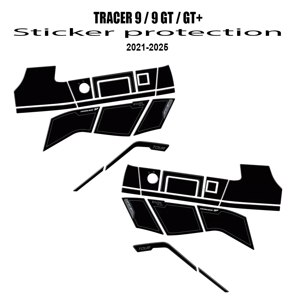 

For Tracer 9 Tracer 9 GT + Plus Motorcycle Accessories Protective Pad Sticker Kit 3D Epoxy Resin Protective Sticker